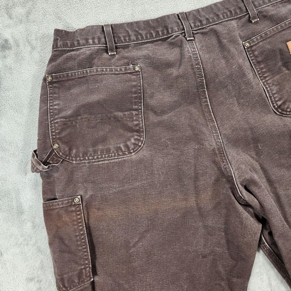 Vintage Carhartt Pants Mens 38x30 Brown B136 Double Knee Loose Fit Carpenter - Picture 7 of 14